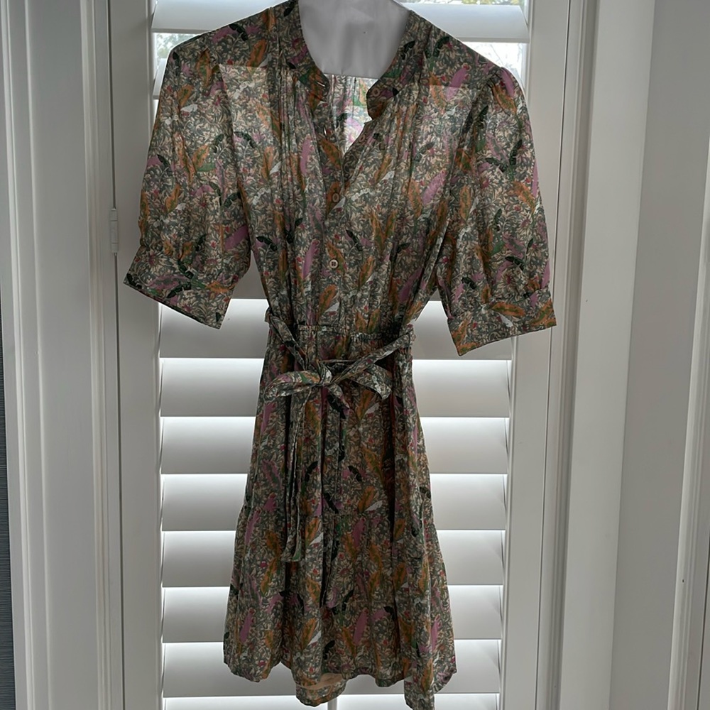 BA&SH floral and feather print dress